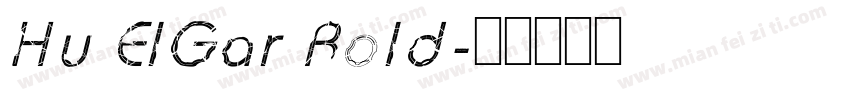 Hu ElGar Bold字体转换